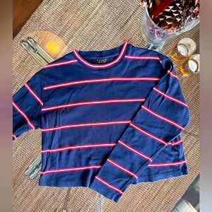 Topshop Cropped long sleeve tee